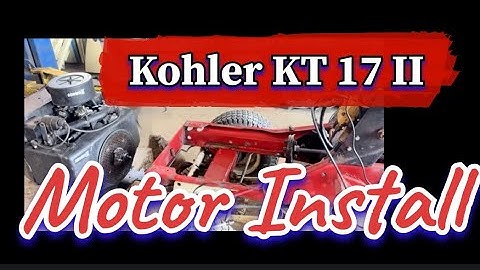 Cub Cadet 782 Kohler KT17 II Motor Install