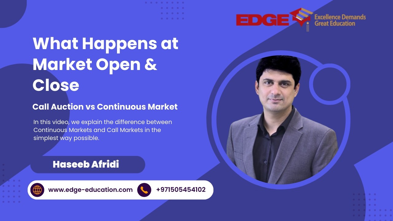 Continuous Markets What Happens at Market Open & Close? Call Auction vs Continuous Market ...