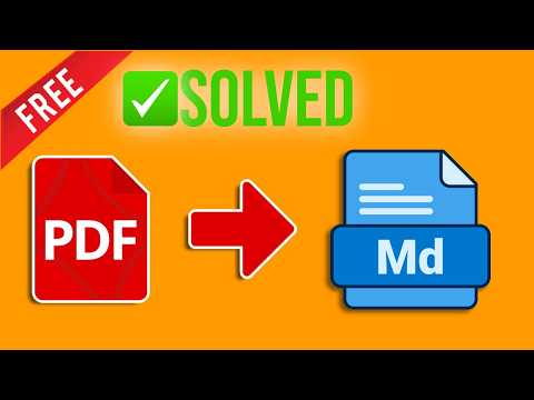 How to Convert PDF to Markdown File for FREE (PDF to MD) Easy Step-by-Step Guide