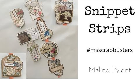 MAKING SNIPPET STRIPS ON RIBBON | #msscrapbusters CHALLENGE | SCRAP BUSTERS | Episode 4