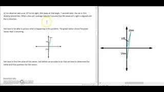 2D Kinematics Average Velocity