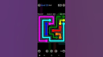 How To Solve Flow Free Bonus Pack Level 23 8x8 Board Medium Walk Through Solution Walkthrough