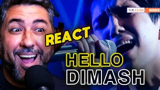REAGINDO (REACT) a DIMASH - Hello | Análise Vocal por Rafa Barreiros