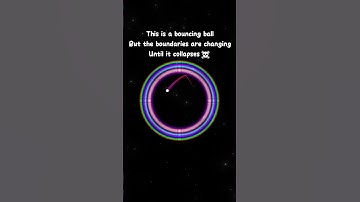 This is a bouncing ball But the boundaries are changing Until it collapses☠ #space #artist #funny