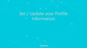 Chatify - Update your profile page