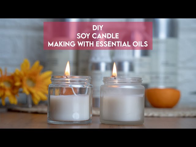 Eggnog Soy Wax Candle DIY with Essential Oils