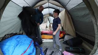 REI Kingdom 8 - Family Tent Setup