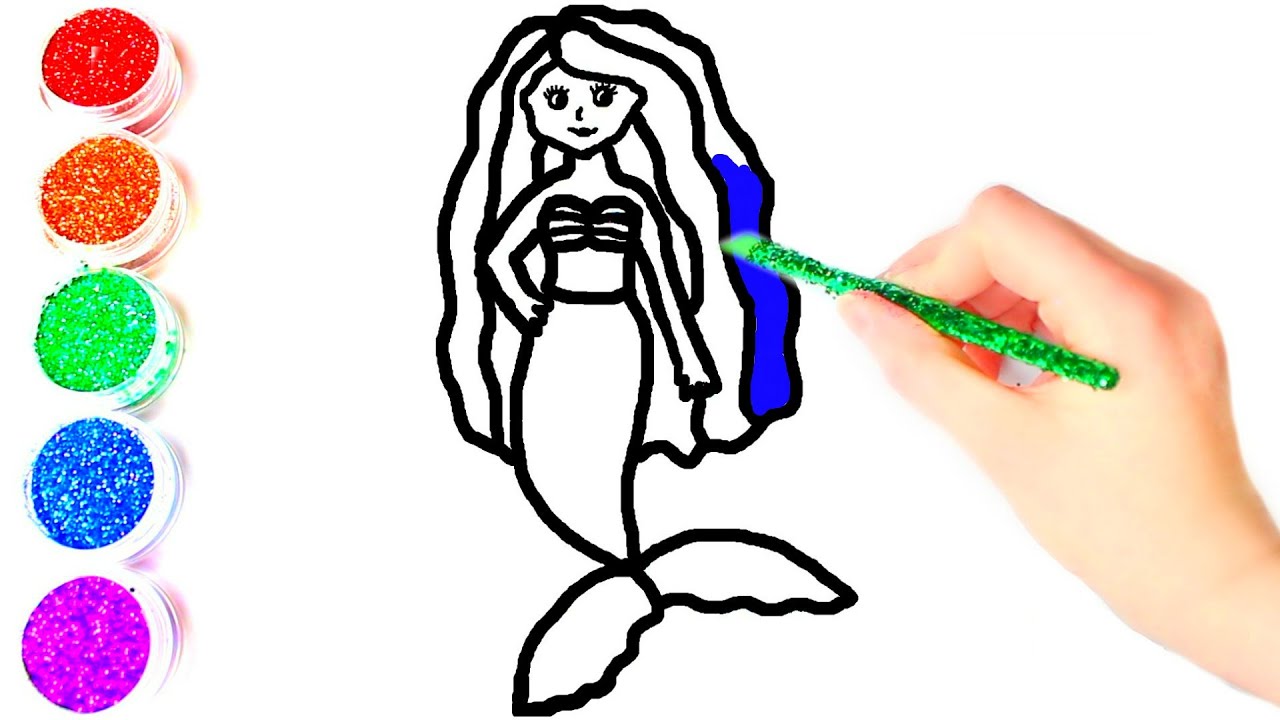 500 Mermaid Coloring Book Glitter Picture HD 500 Mermaid Coloring Book Glitter Picture HD