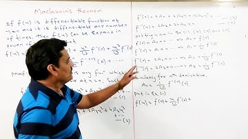 Lecture-1 Maclaurin Expansion and Problems in Hindi