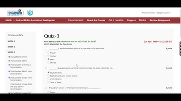 Android Mobile Application Development | Week-3 | solutions