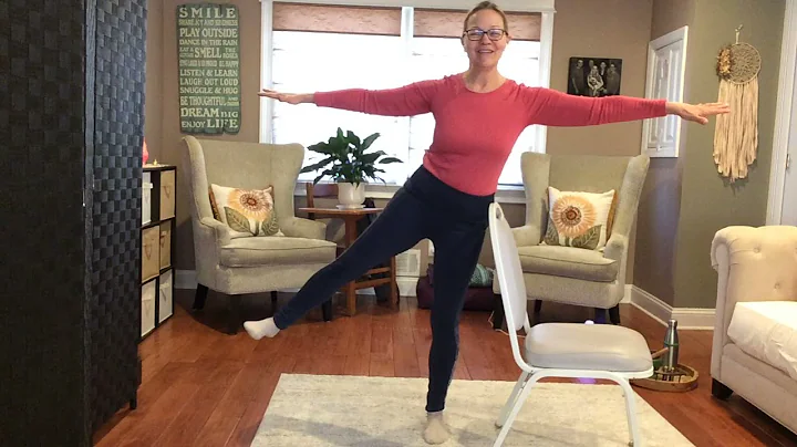 Yoga break from screen time with Janet
