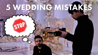 Top 5 Mistakes to Avoid When Filming a Wedding