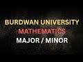 BURDWAN UNIVERSITY SEM4 math major ||Bsc math major BU sem4 #burdwan_university #burdwanuniversity