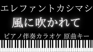 【ピアノ伴奏カラオケ】風に吹かれて / エレファントカシマシ【原曲キー】