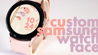 How I designed my own custom Samsung Watch 4 Face (with animation!)