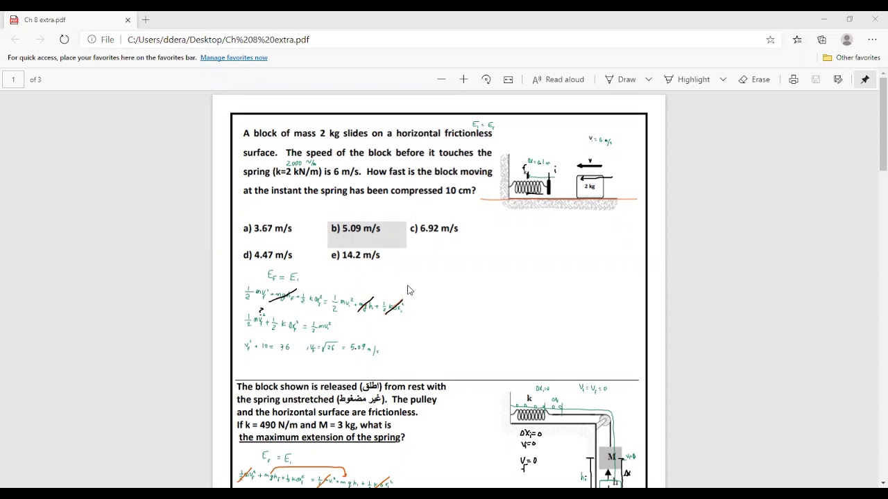Physics 101 - Chapter 8 Extra - YouTube