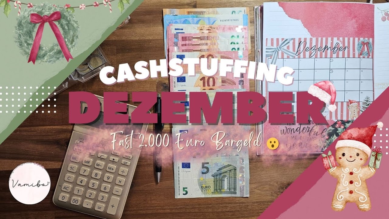 Cashstuffing für den Dezember 🎄Fast 2.000 € Bargeld 😮