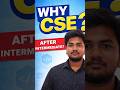 Why CSE After Intermediate? 🤔#cse #btech #careerguidance #techcareer #students#relatable #infosec