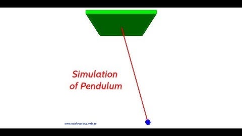 Simulation of Pendulum: VPython Tutorial 3 (Visual Python)