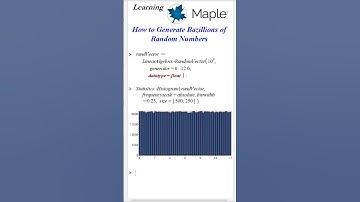 How to Generate Bazillions of Random Numbers in #Maple #LearningMaple