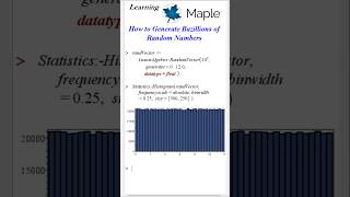 How to Generate Bazillions of Random Numbers in #Maple #LearningMaple Details