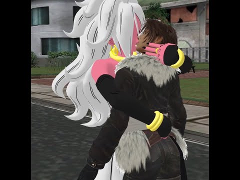 Android 21 kisses Squall and drains his energy