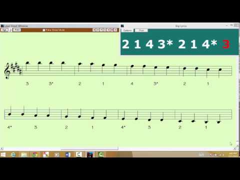 B Major 2 Octave 2 Quarter Notes Violin