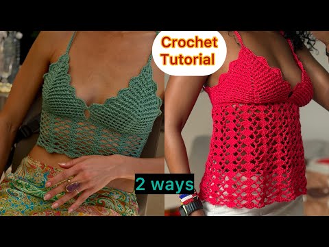 Crochet Easy Summer Top Tutorial / LAVA TOP