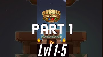Original Bubble Shooter Gameplay | Level 1-5 | By FourX