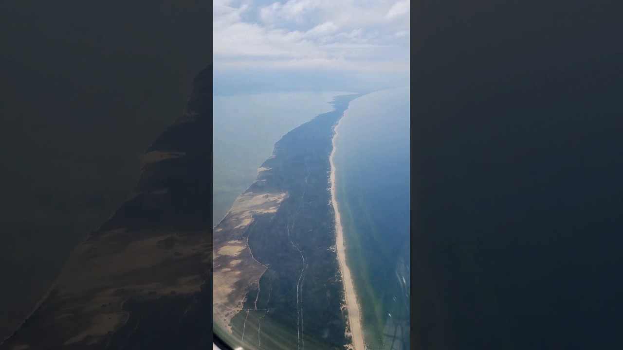 Шикарный вид на Куршскую косу и Куршский залив с высоты 🥹 | Как увидеть Куршскую косу с высоты