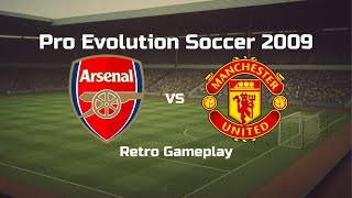 Pes 2009  Arsenal Vs Manchester United   Retro Match no Commentary