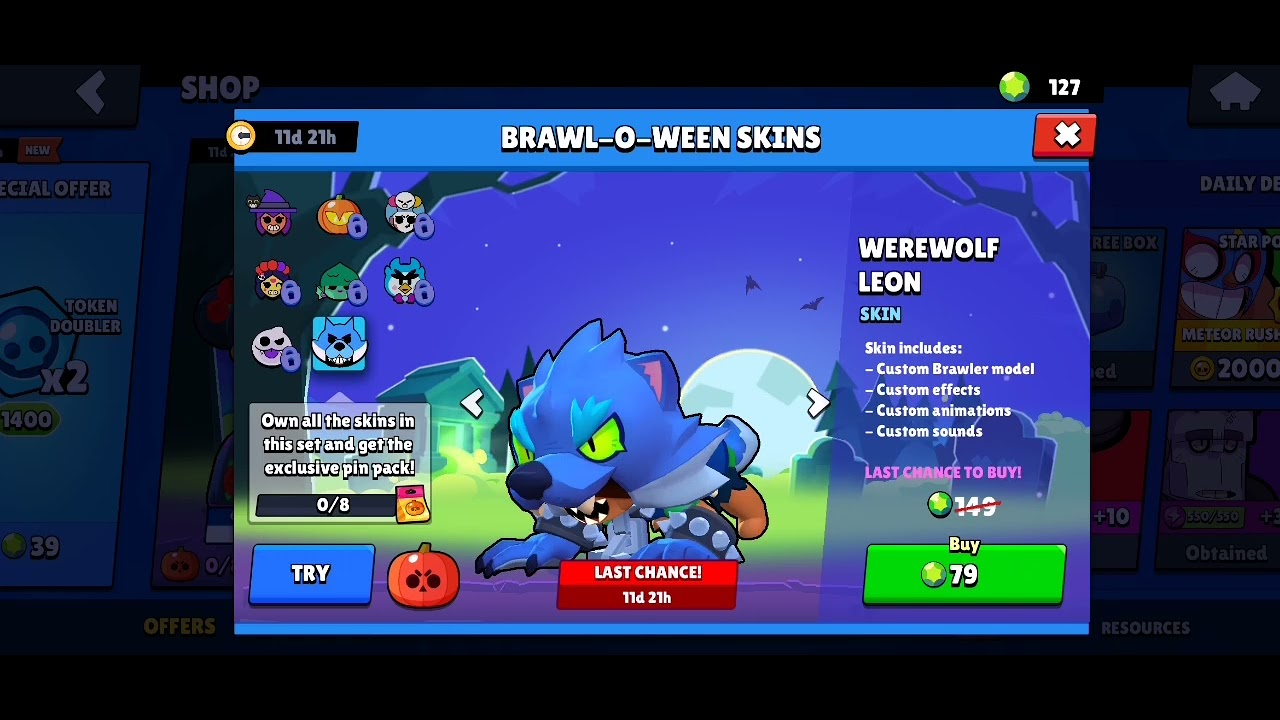Unlocking Werewolf Leon |* Last chance to buy*| Brawl Stars