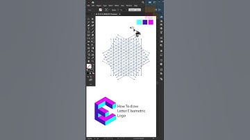 How to Create Modern Isometric Letter E  Logo in Adobe Illustrator Tutorial