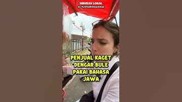 Penjual Kaget Dengar Bule Pakai Bahasa Jawa #reaksibule #bule #shorts