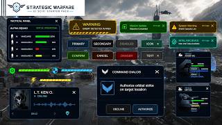 Strategic Warfare Sci-fi UI Starter Pack Free Version - Unity Asset Store