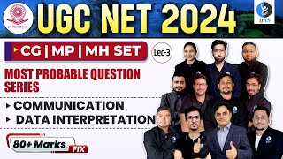 UGC NET 2024 | CG | MP | MH SET | Communication | Data Interpretation | Most Probable Question