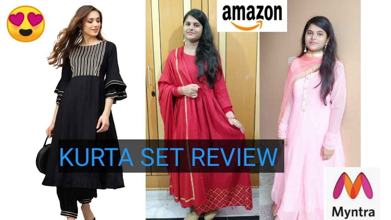 Amazon / Myntra  kurta set review 2020/ latest design / Be thankfull/ Pooja Misal