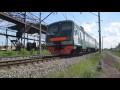 Электропоезд ЭД4М-0220 с сообщением Челябинск — Троицк — Карталы