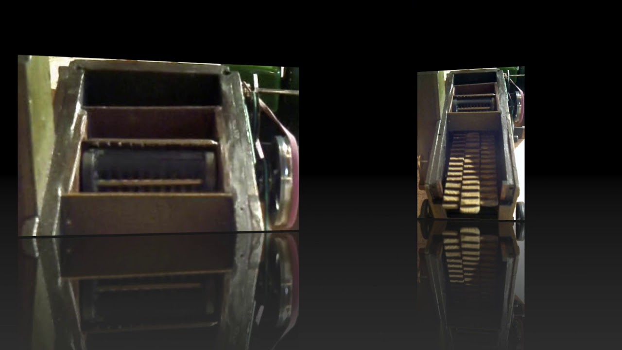 Beim Dampfdreschen, Modelldreschmaschine