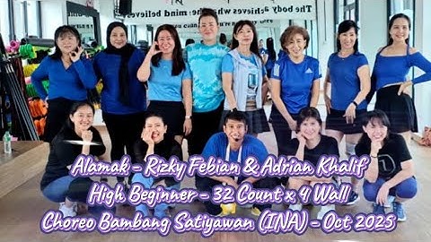 Alamak Rizky Febian - Line Dance | High Beginner Choreo @bambangsatiyawan9498 Demo by RF Dance Crew
