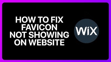 How To Fix Favicon Not Showing On Wix Website Tutorial