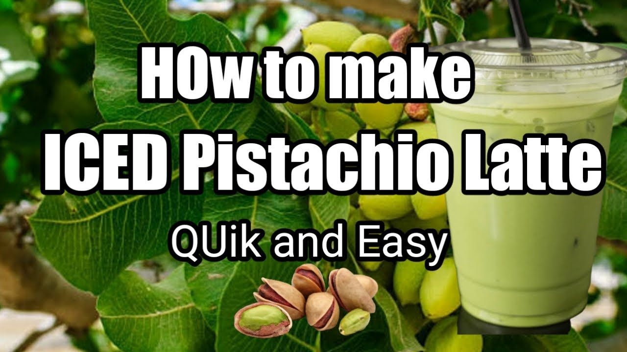 Iced Pistachio latte Quik and Easy to make YouTube