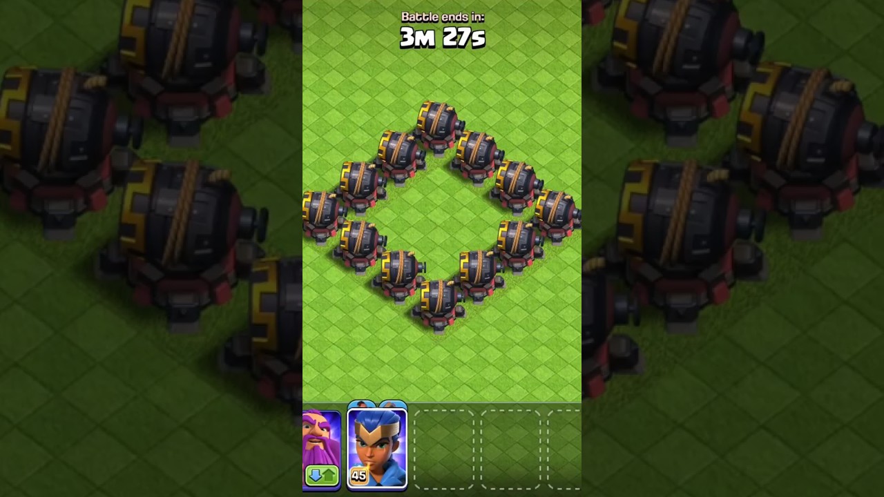 MAX GIANT CANNON VS MAX HEROES ||Clash Of Clans|| 