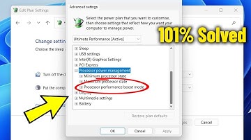 Fix Processor performance boost Mode is Missing in Windows 11 / 10 - How To Enable This Option ✅