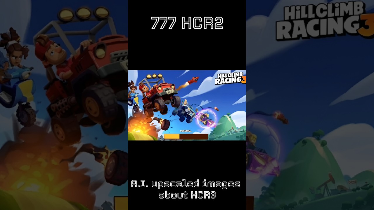 A.I. Upscaled images about HIll Climb Racing 3 || 777 HCR2 || 
