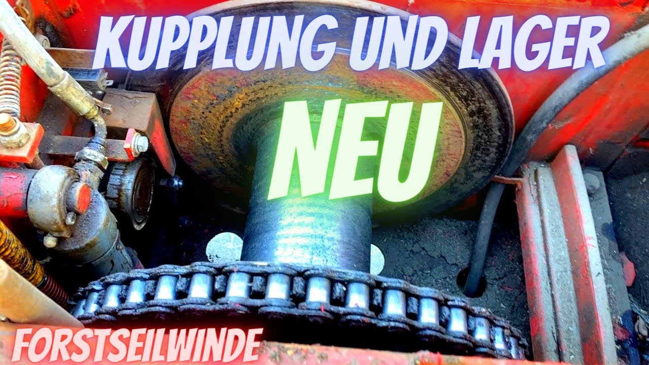 Seilwinde reparieren Teil 2 ( Kupplung und Lager Neu) #Igland  #Waldarbeit #brennholz #traktor