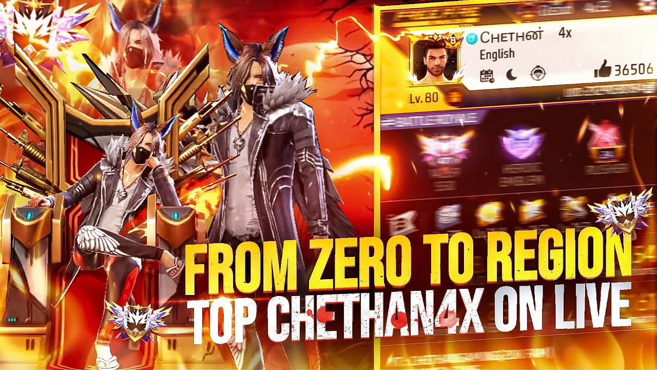 ‼️RANK PUSHING 🛑 CHETHAN 4X ON LIVE #chethan4x - YouTube