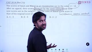 Cat 2018 Slot 2 - Ratios - Interesting Shorter Approach