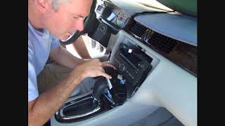 Heater and AC Control Panel Replacement on a 2013 Chevy Impala.