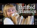 a book haul of thrifted classics 📕